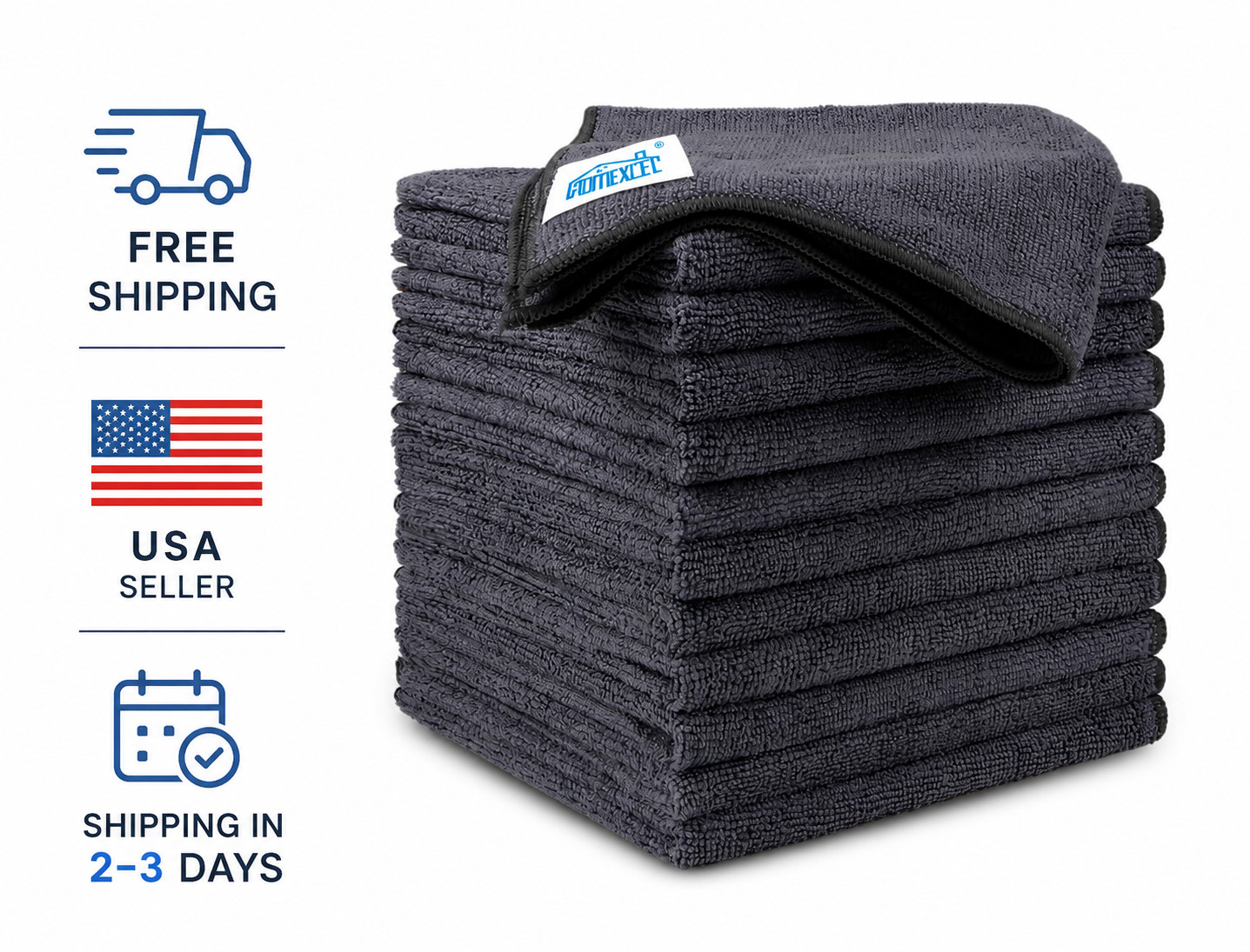 Microfiber Cleaning Cloths Pack 12 Ultra Absorbent Streak Free Rags for Car K…