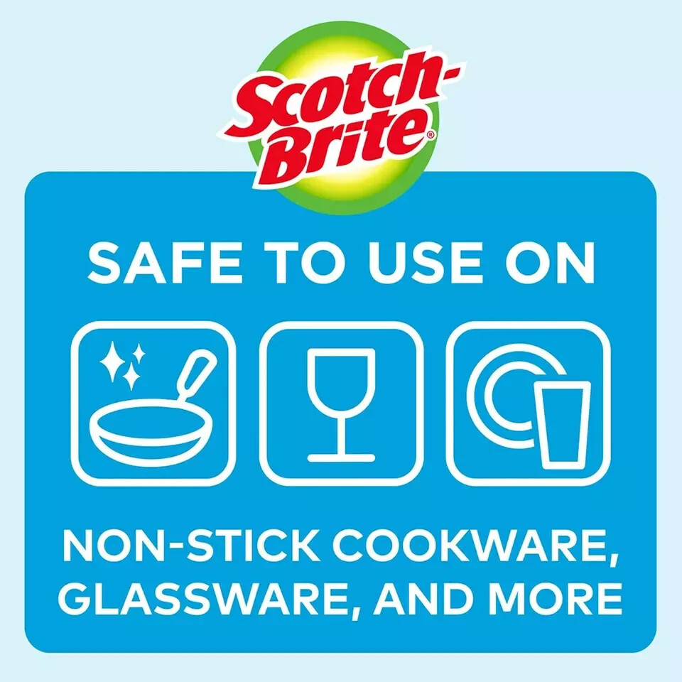 Scotch-Brite Dobie Scrub & Wipe Cloths, Sponge Cloths for Cleaning Kitchen, Bath