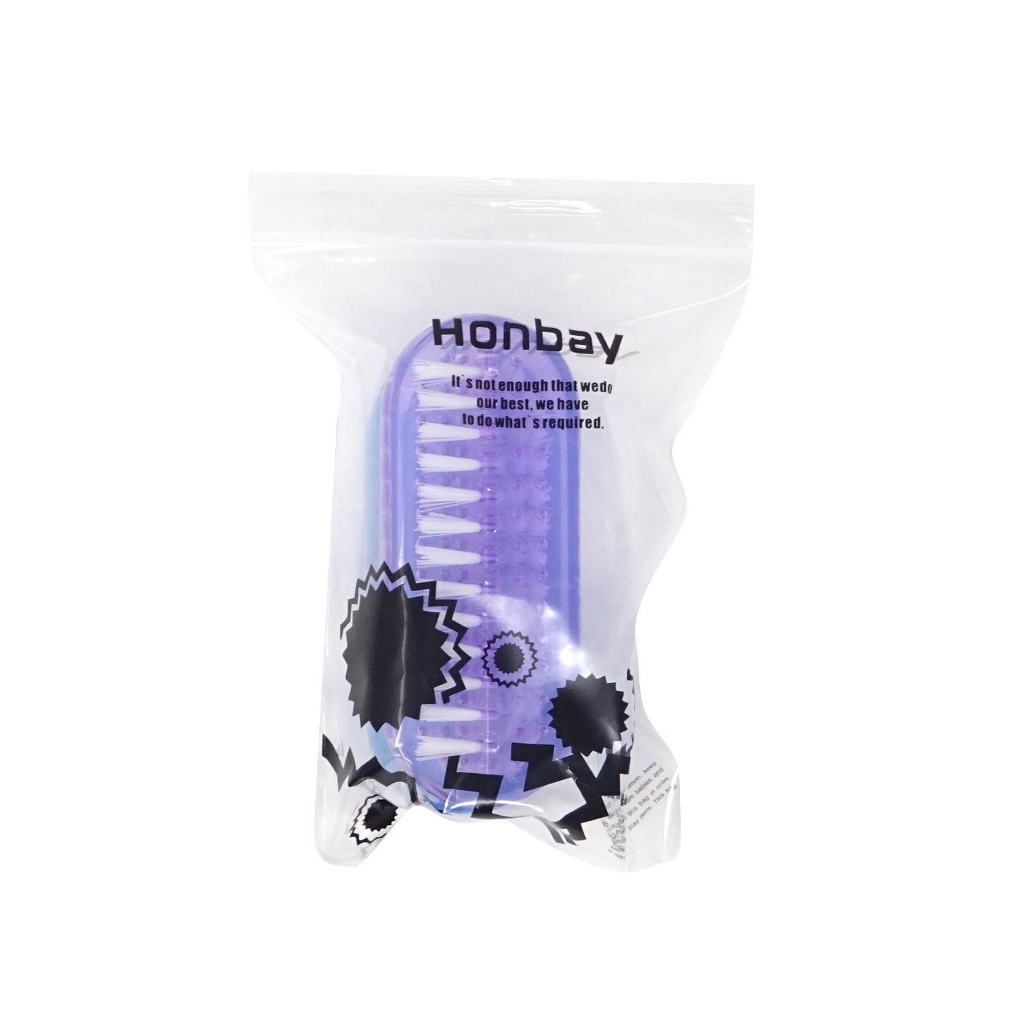 Honbay 2PCS Plastic Double Sided 9.4×3.8×2.5cm / 3.7×1.5×0.98 Inch, Purple