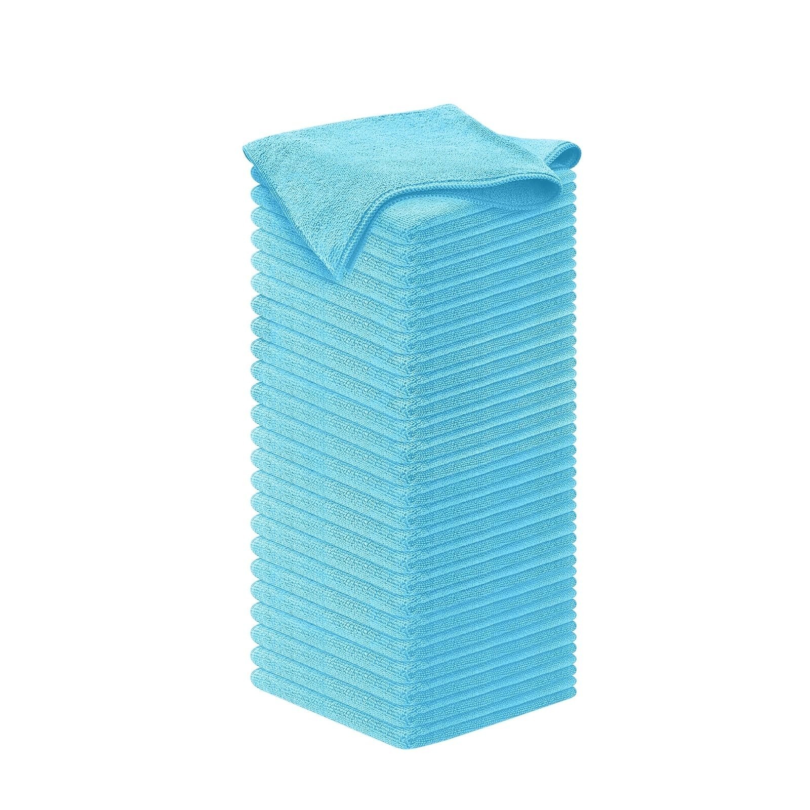 USANOOKS Microfiber Cleaning Cloths – 12 Pack, Ultra Absorbent, Streak-Free