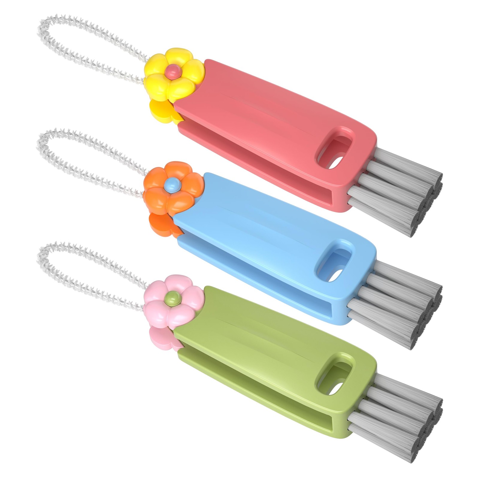 3 in 1 Cup Lid Gap Cleaning Brush Set Multifunctional Bottle Cleaning Brush Cup