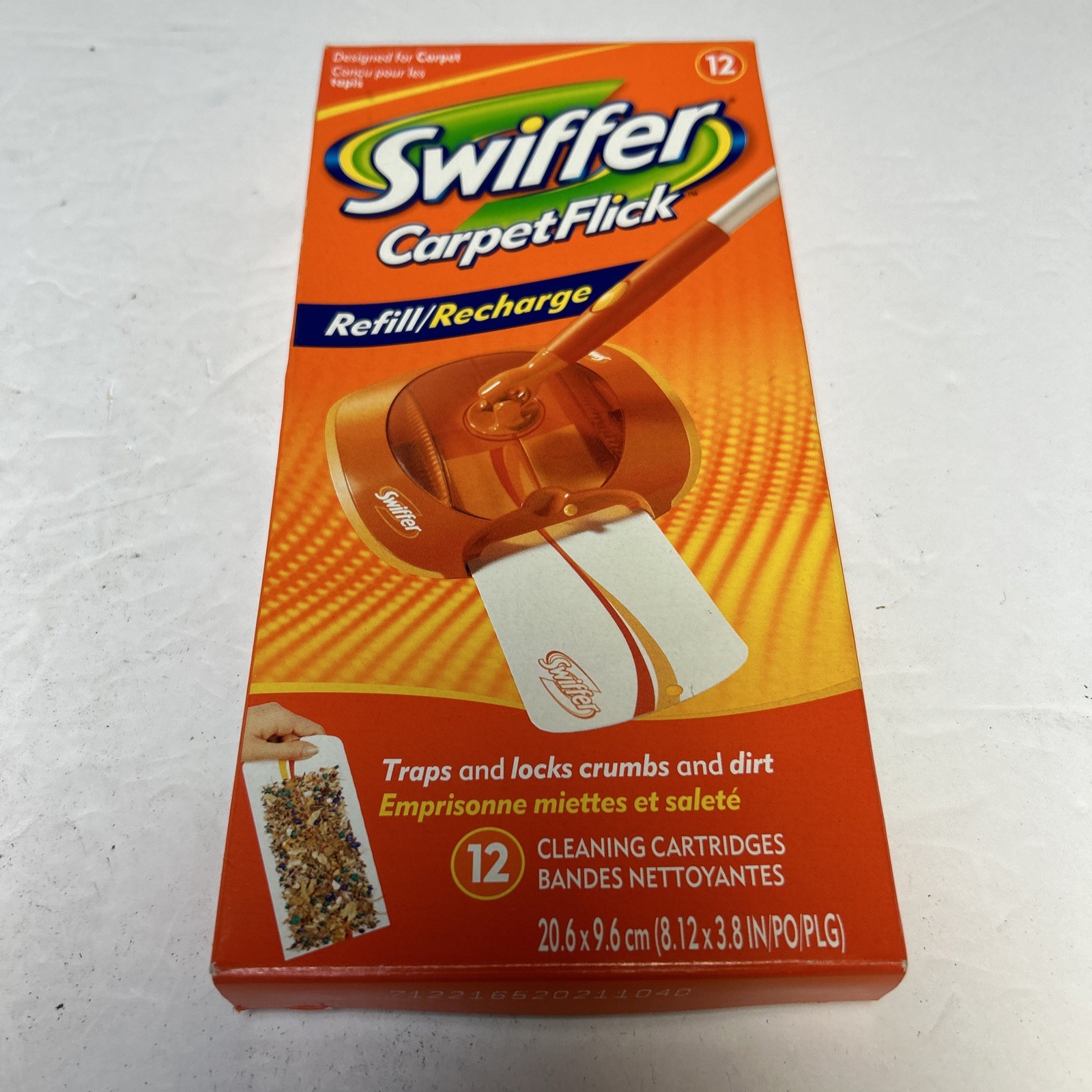 Swiffer Carpet Flick Refill Pack of 12 Cleaning Cartridges Discontinued New