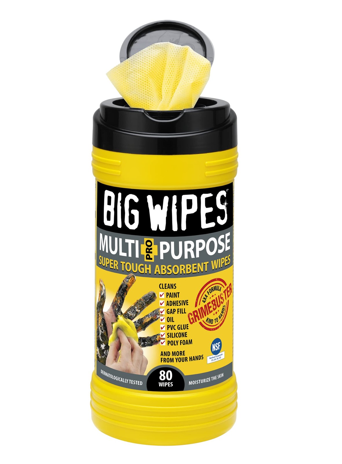 1 PCS Heavy Duty Industrial Textured Scrubbing Wipes 80 Count MultiPurpose