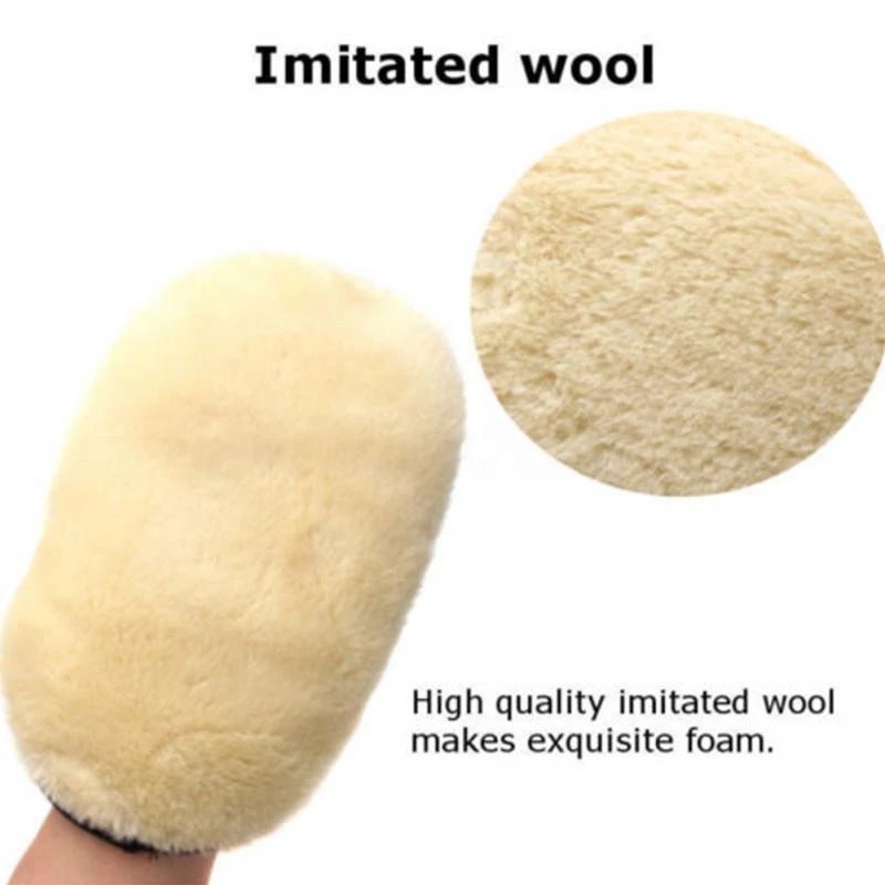 5 Pcs Microfiber Car Wash Mitt Cleaning Glove Auto Polishing Home Kitchen