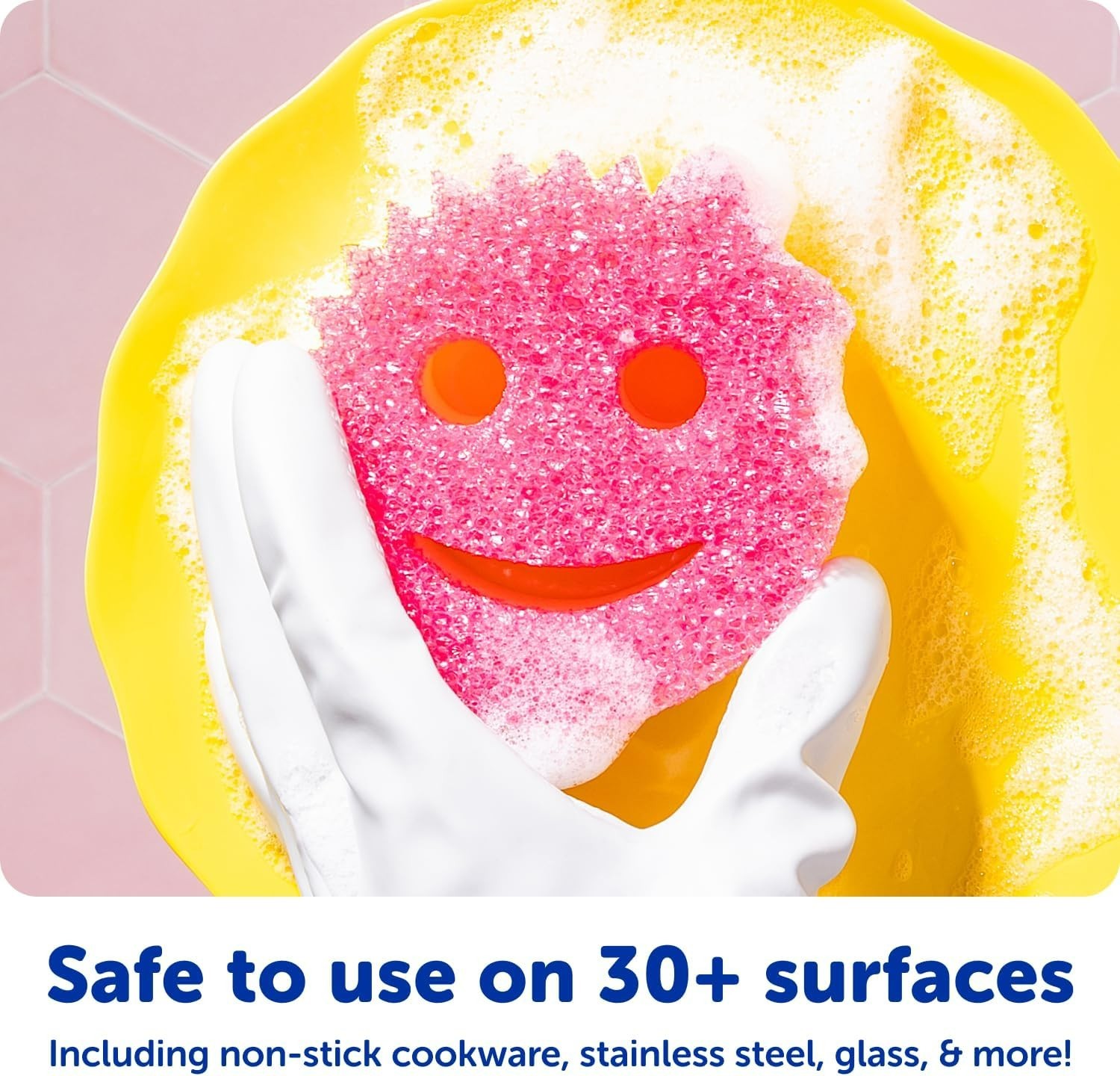 Exclusive Colors Scrub Daddy 3 Count Set – Scratch-Free, Odor Resistant Sponges