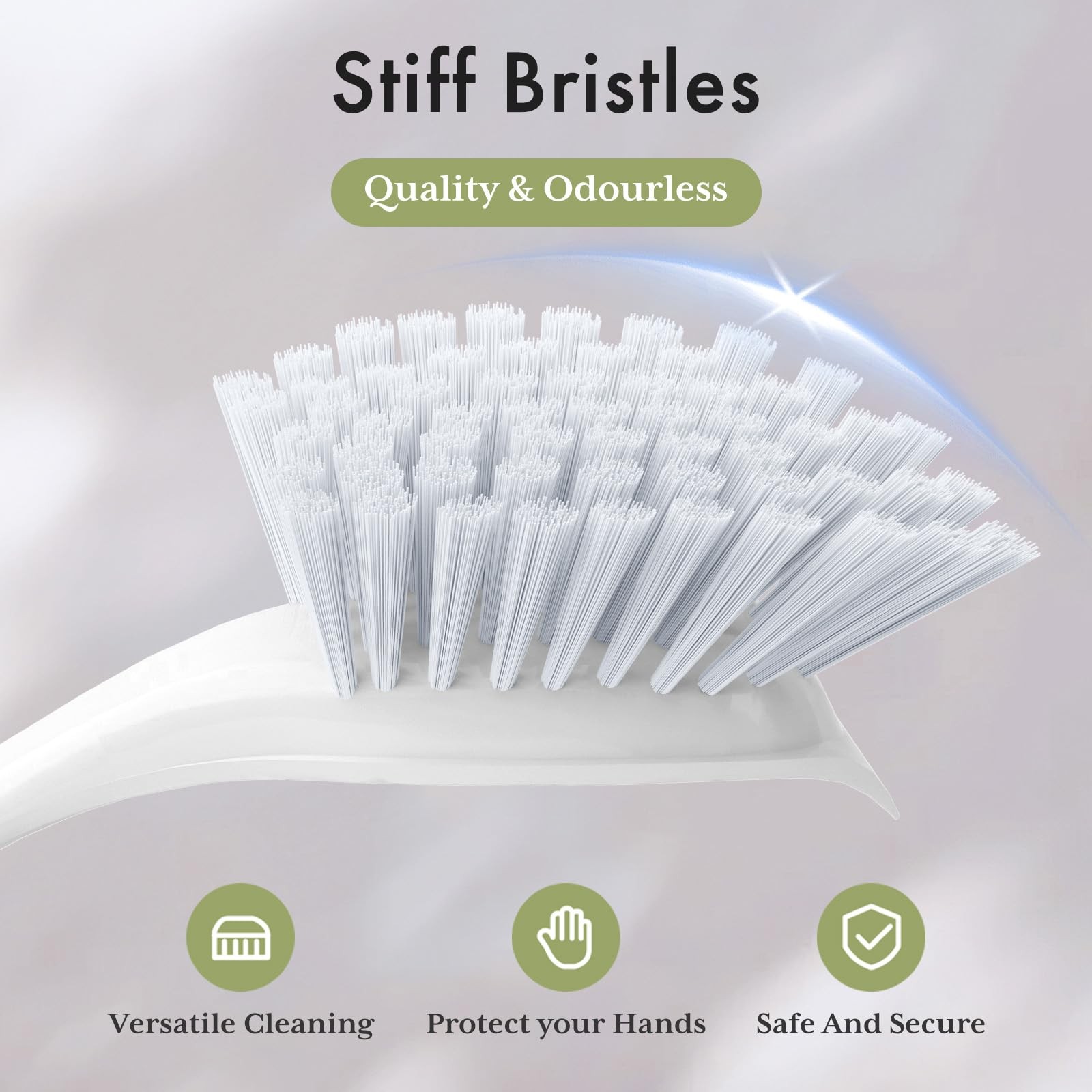 Amazer Dish Brush with Handle 2 Pack Kitchen Scrub Brushes for Cleaning Dish