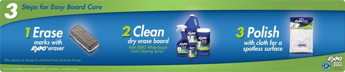 Whiteboard Care Dry Erase Wipes, Unscented, 50 Count – Home, Office, Teacher,…
