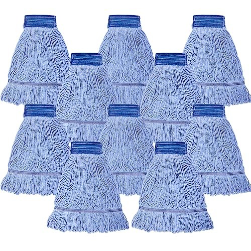 10 Pack 24oz Mop Head Replacement Commercial Cleaning Mop Head Wet String