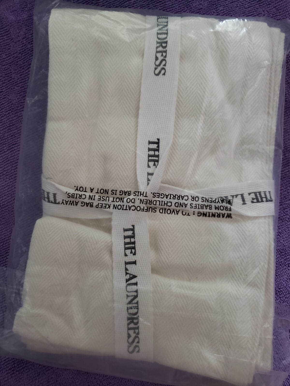 The Laundress – LINT-FREE CLEANING CLOTHS – 3 Pk – 100% Cotton – NEW – See Pics