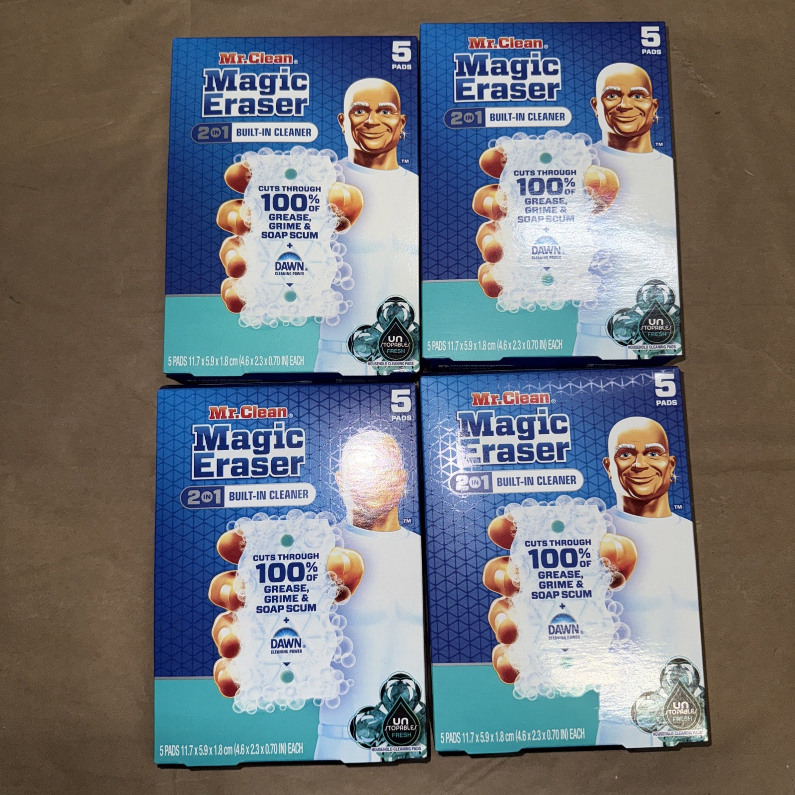 Mr. Clean Magic Eraser 2 IN 1 Unstopables FRESH Scent (20 Pads)