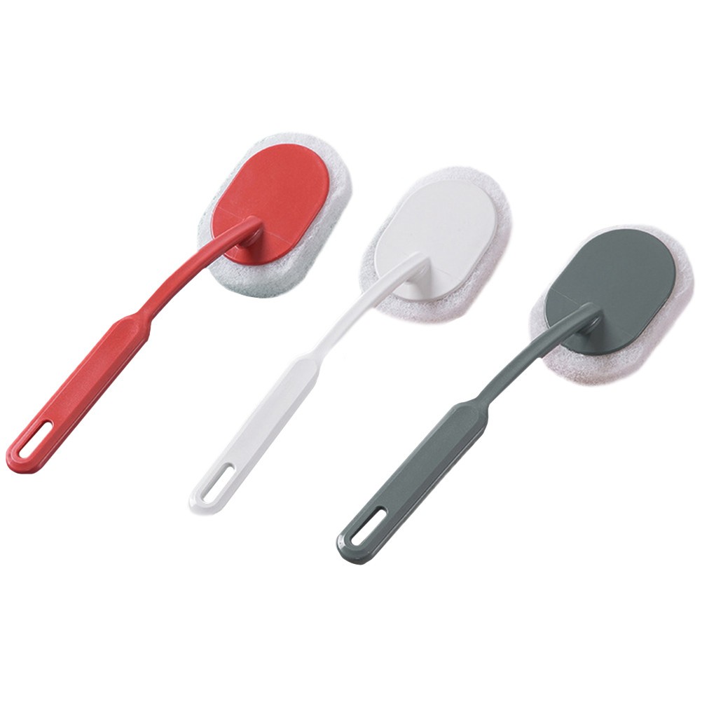 3Pcs Sponge Brush Cleaning Scrubber for Kitchen Use Assorted Colors
