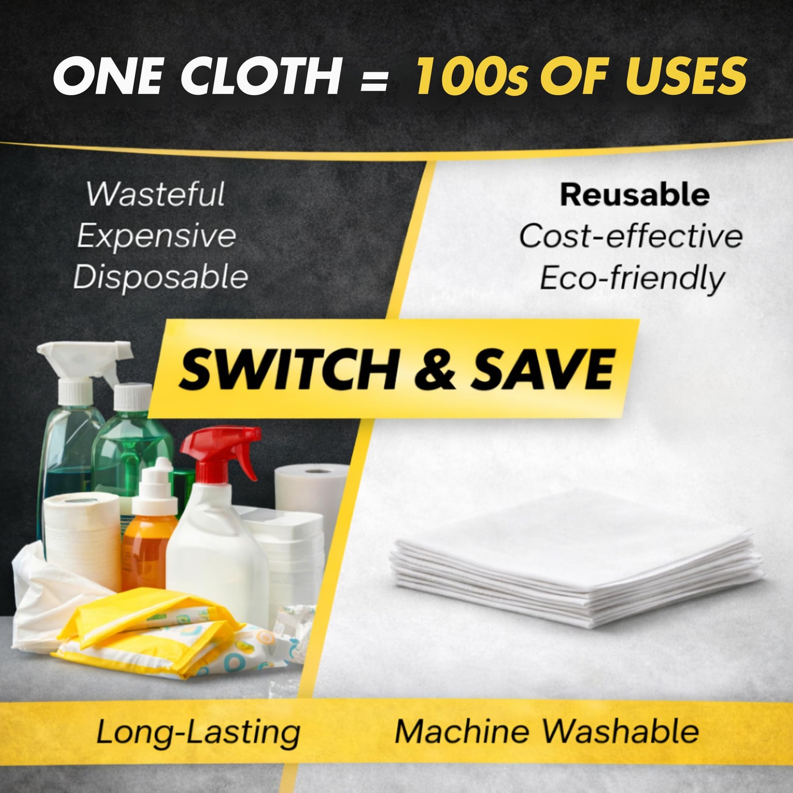 Microfiber Magic Streak Free Cleaning Cloth 6 Pack Clean Any Surface With Jus…