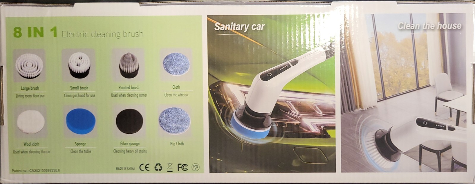 NEW Sealed !!!! 8 in 1 Leebein Electric Cleaning Brush ANS-8050