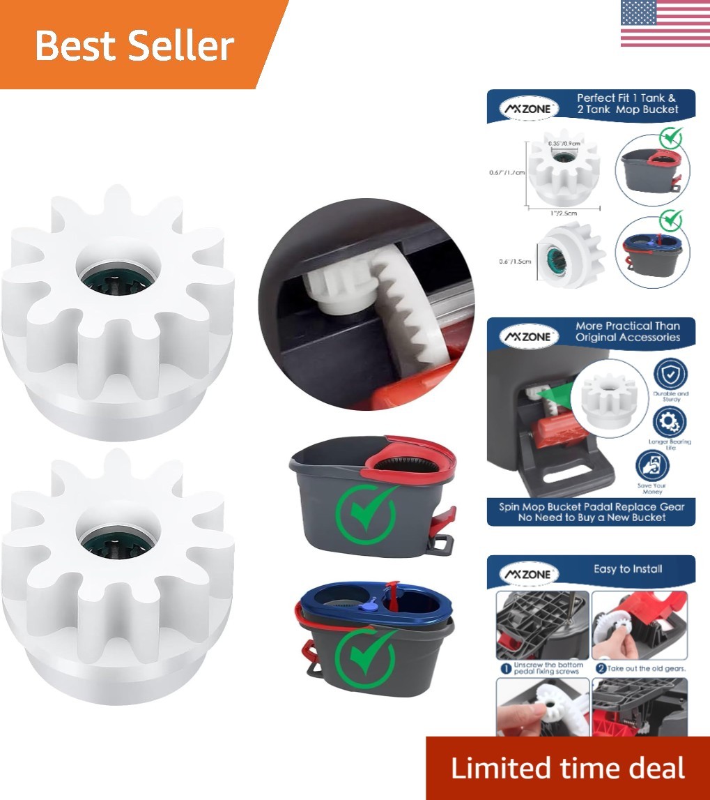 O Cedar Mop Bucket Replacement Gears – High Quality & Easy to Install, 2 Pack