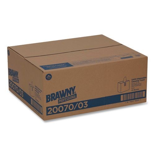 Brawny Medium Duty DRC Wipers, 1-Ply, 9.25 x 16.3, 90 Wipes/Box, 10 Boxes/CT