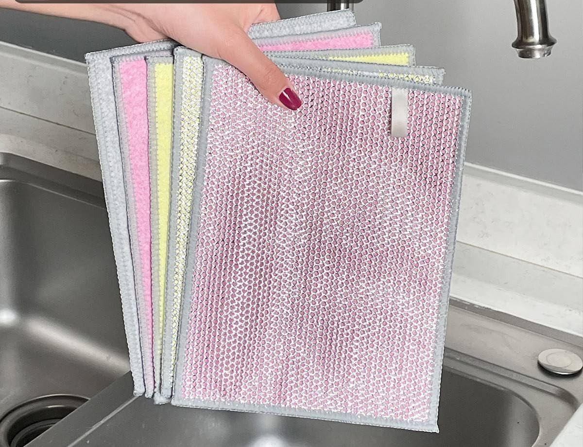 NEW 2026 | Non Scratch Wire Dishcloth | Metal Cleaning Rag for Kitchen Cookwa…