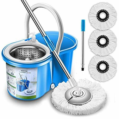 Simpli-Magic Spin Mop 4 Heads Included, Basic, Blue