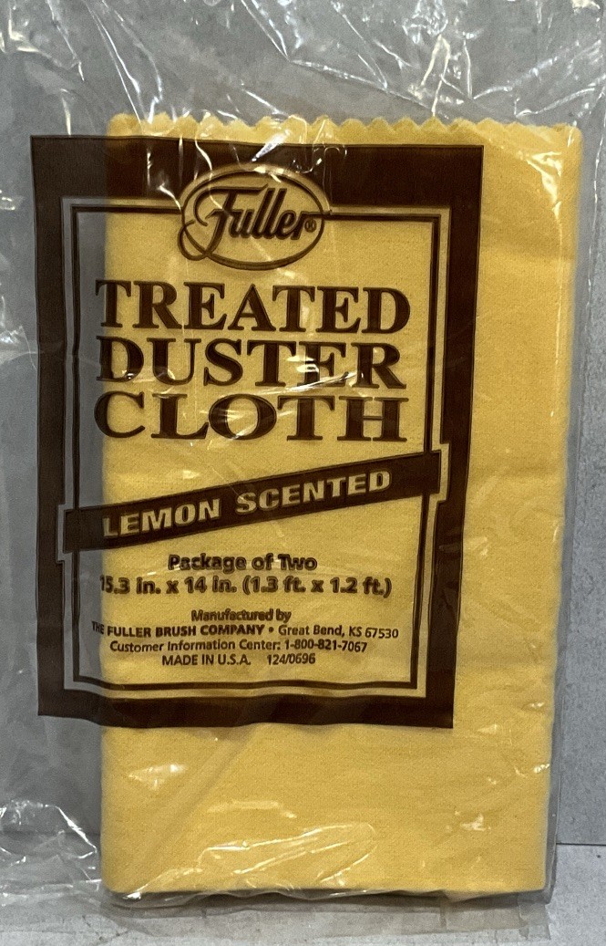 Vintage Fuller Brush Company Lemon Scented 2 Pack Treated Dust Cloth USA MADE