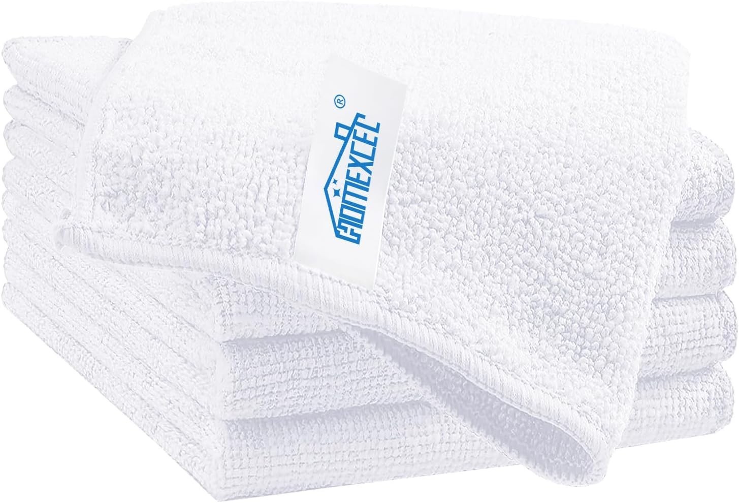 5-Pack White Microfiber Cleaning Cloths – Ultra Absorbent & Lint-Free Towels