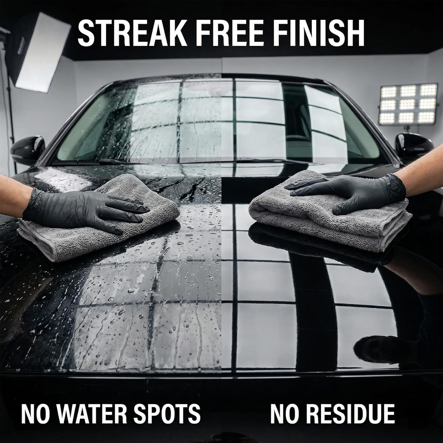 2 Pack Professional Large Microfiber Car Drying Towels 31″ x 24″, Microfiber …