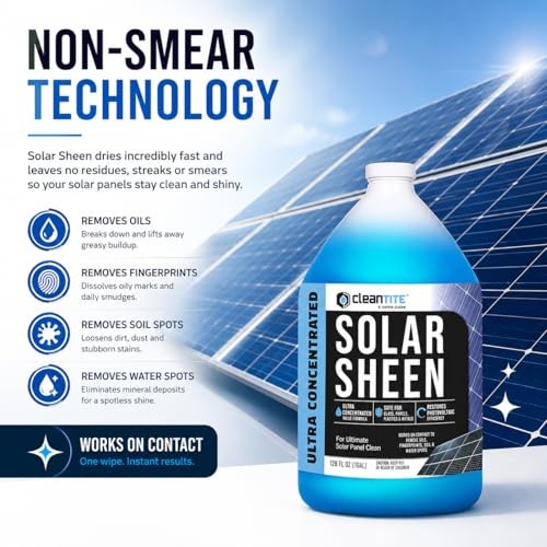 1 Gallon Solar Panel Cleaner – Super 128 Fl Oz – 1 Gallon – 1 Pack