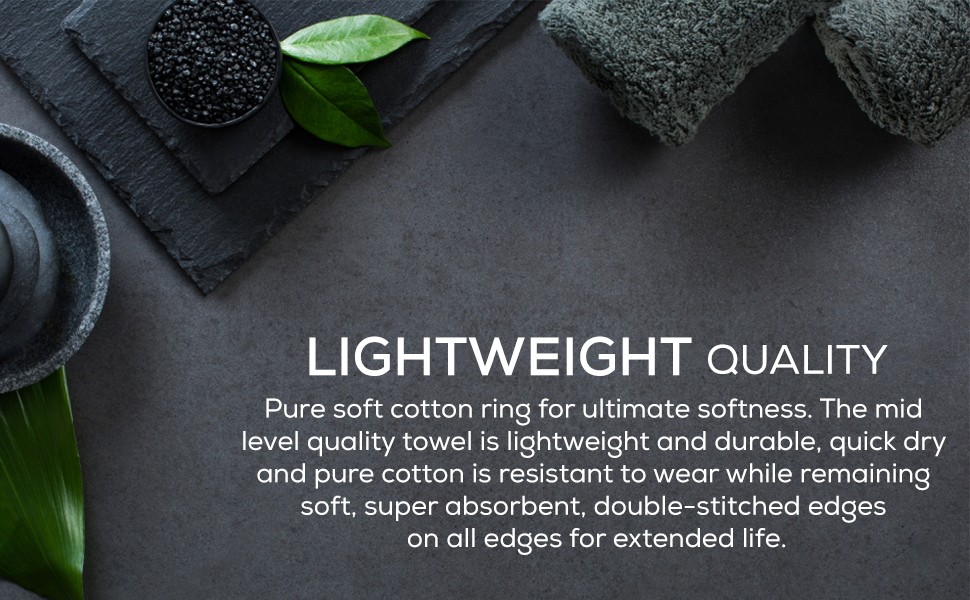 Simpli-Magic Cotton Bath Towels, 25”x50”, Gray, 6 Pack