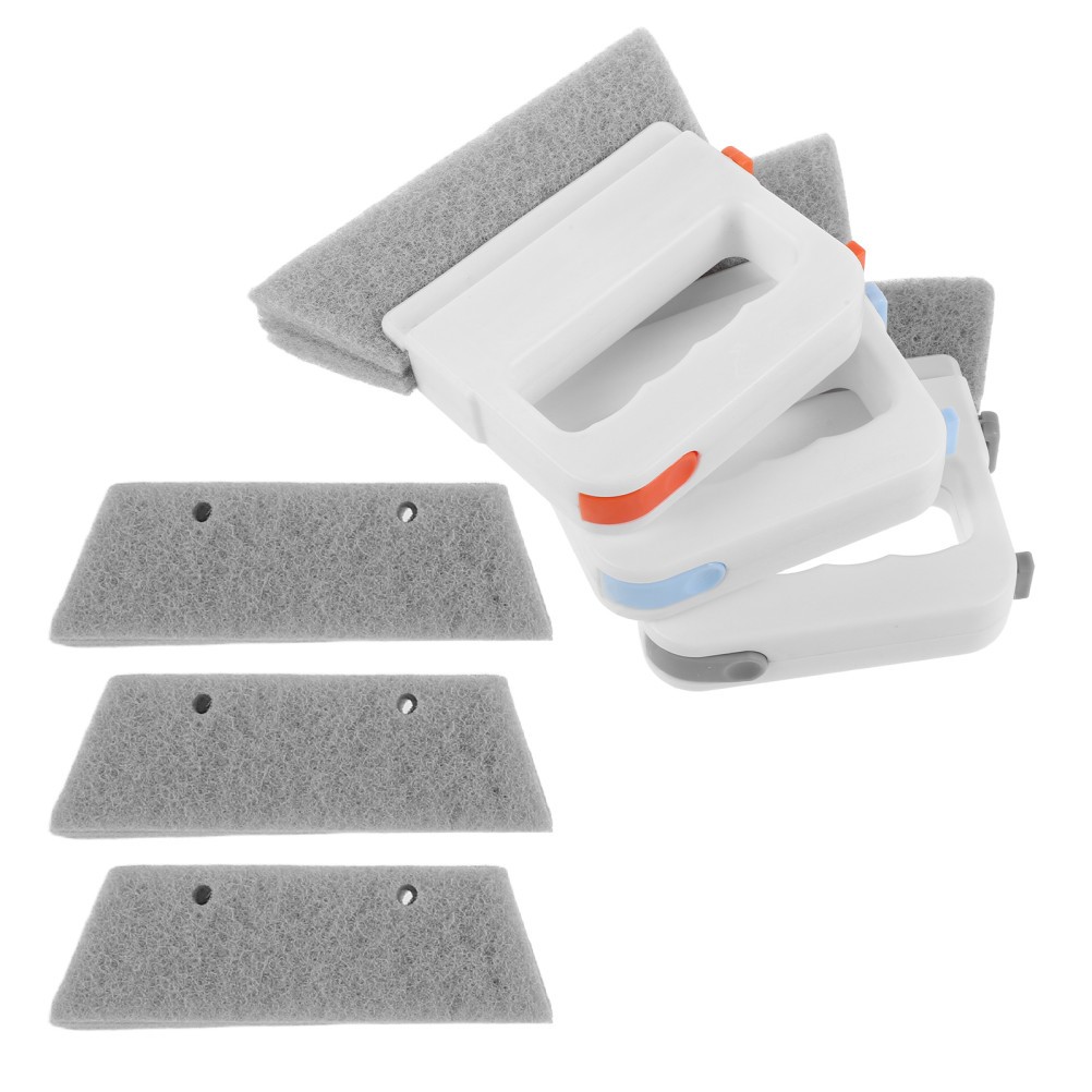 3Pcs Reusable Window Track Groove Cleaners with Ergonomic Handle Assorted Colors