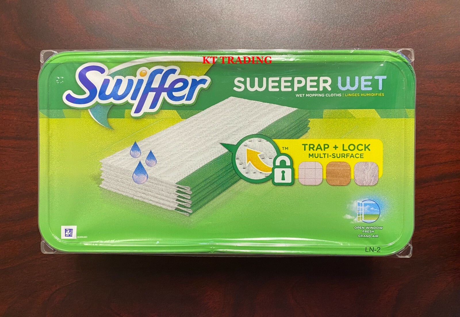 Swiffer SWEEPER WET Mopping Cloths Refill Trap+Lock Multi-Surface ~ Fresh Scent