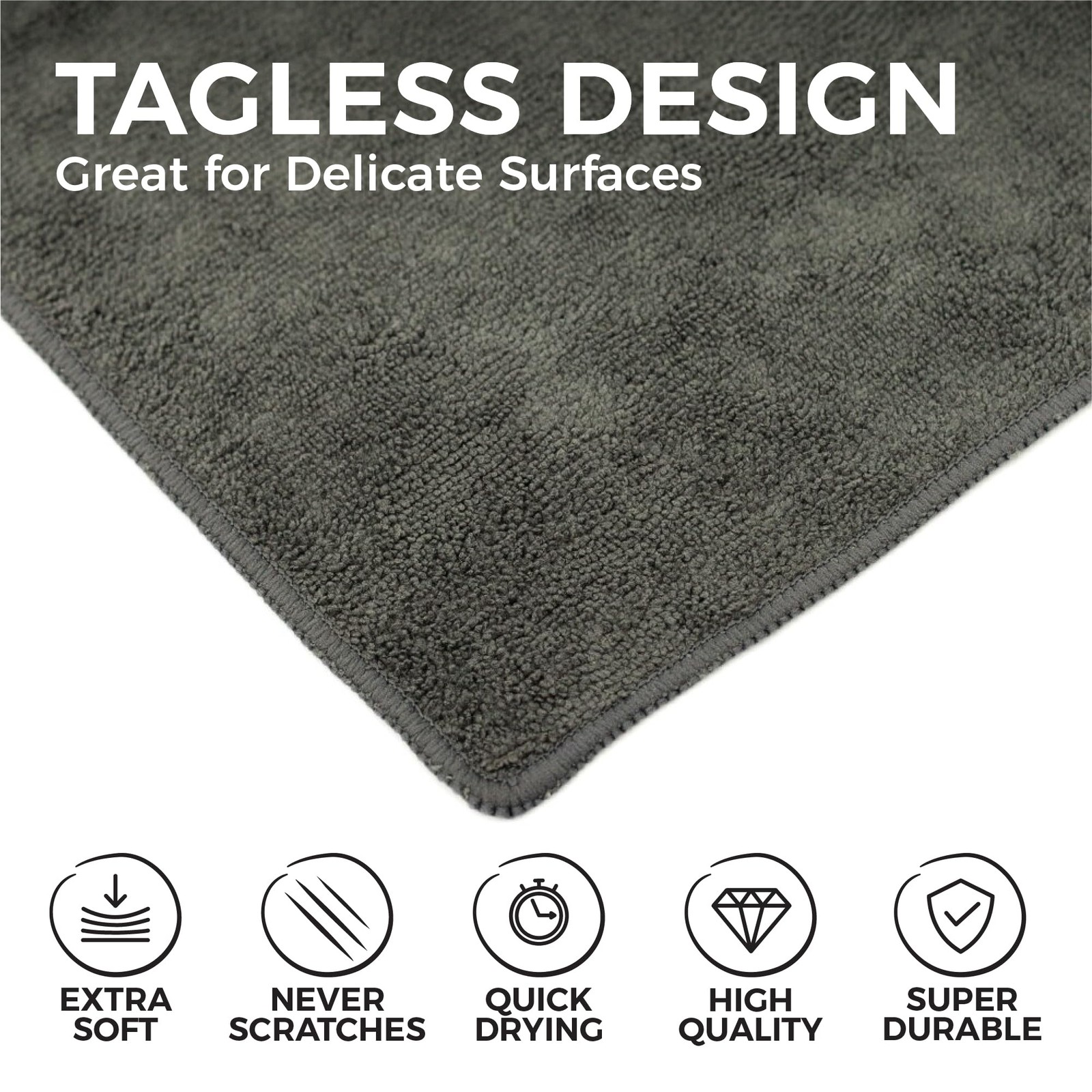 – All-Purpose Microfiber Terry Cleaning Towels – Commercial Grade, Highly Abs…