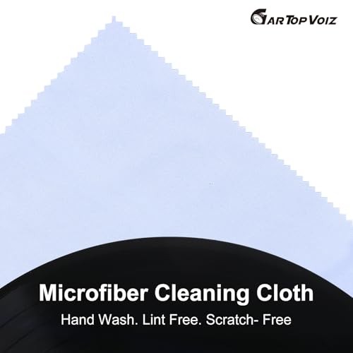 Record Cleaning Cloth, 6 Pack 12”x12” Anti-Static Microfiber Towel by Lint