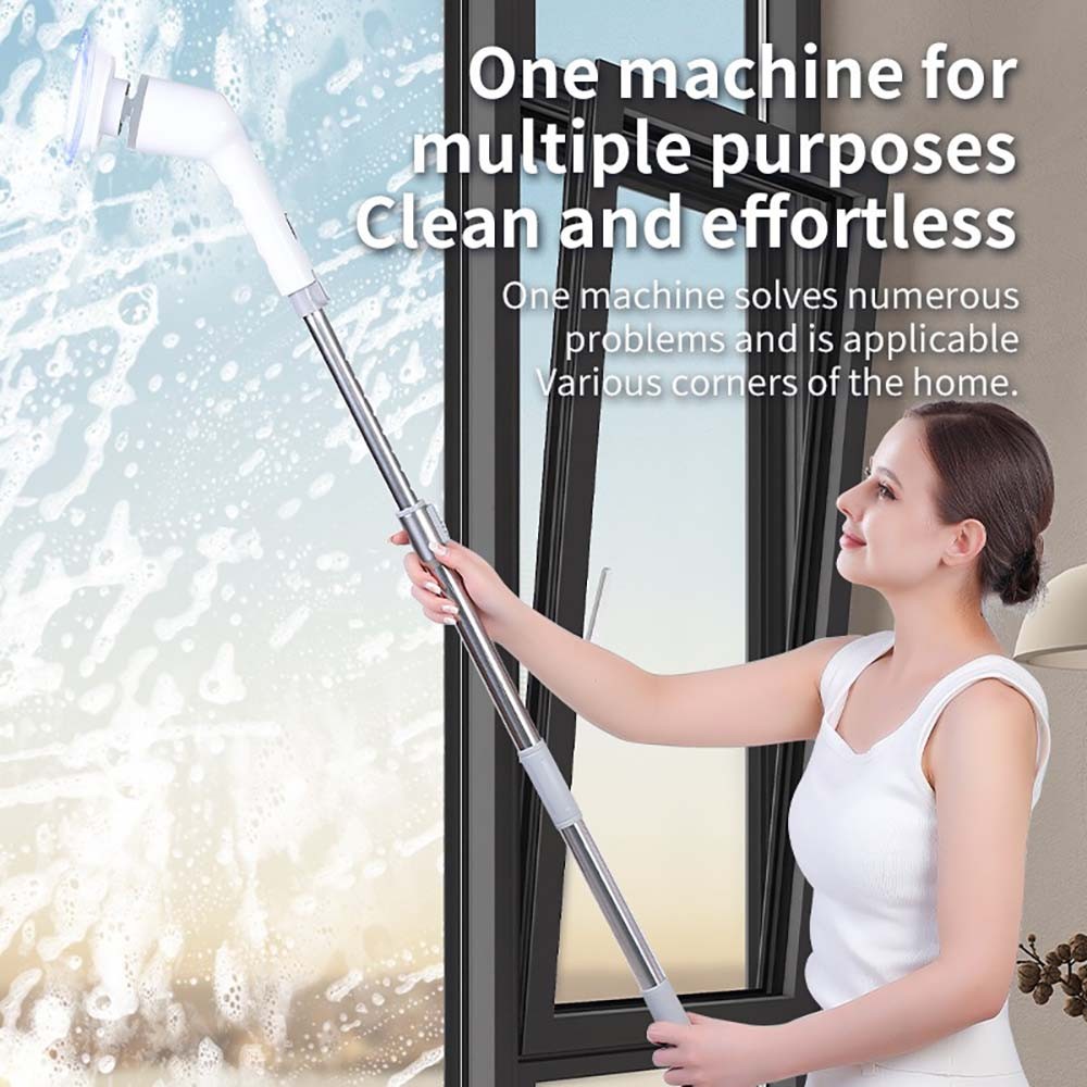 Lightweight Ergonomic Adjustable Intuitive Handheld Wireless 9‑in‑1 Electric Mop