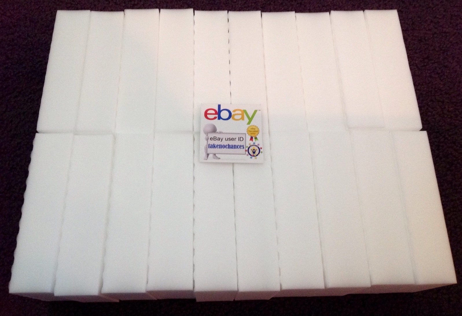 100 PACK Melamine Sponge Eraser Heavy Duty Extra Durable 1″ – Works Like Magic!