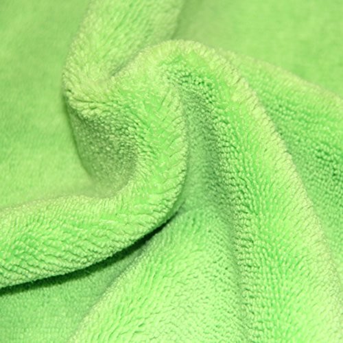 Polyte Premium Microfiber Cleaning Towel,16×16 in 36 Pack Blue,green,yellow