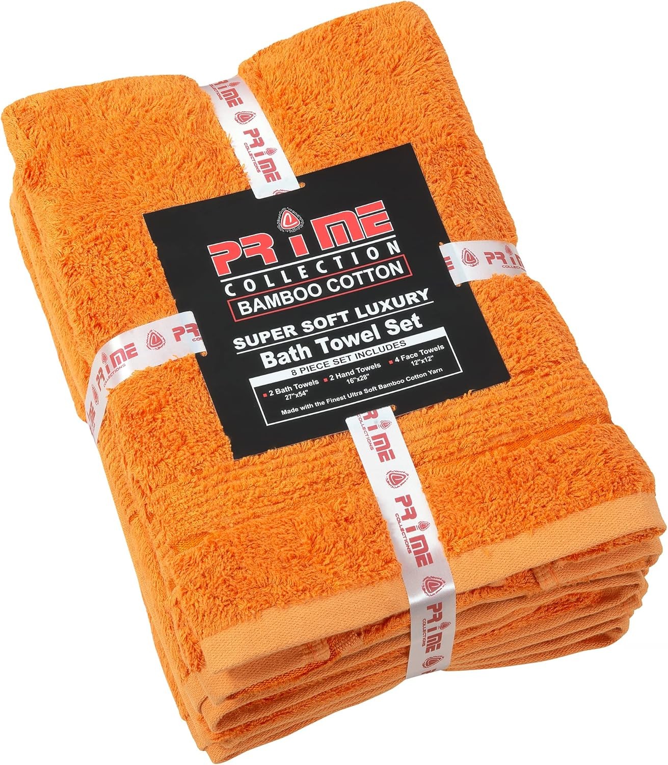 Ultra Soft Luxury Bamboo Viscose Cotton Bath Towel Set 8 Piece Towels 600 GSM 2