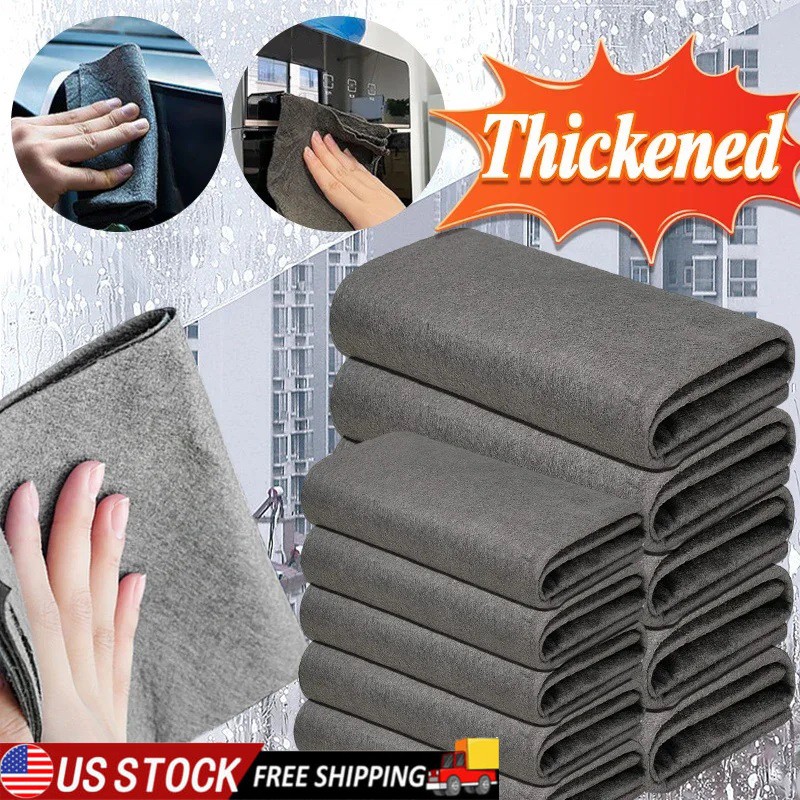 5/20x Thickened Magic Cleaning Cloth, Microfiber Cloth Reusable,Lint Free Cloth