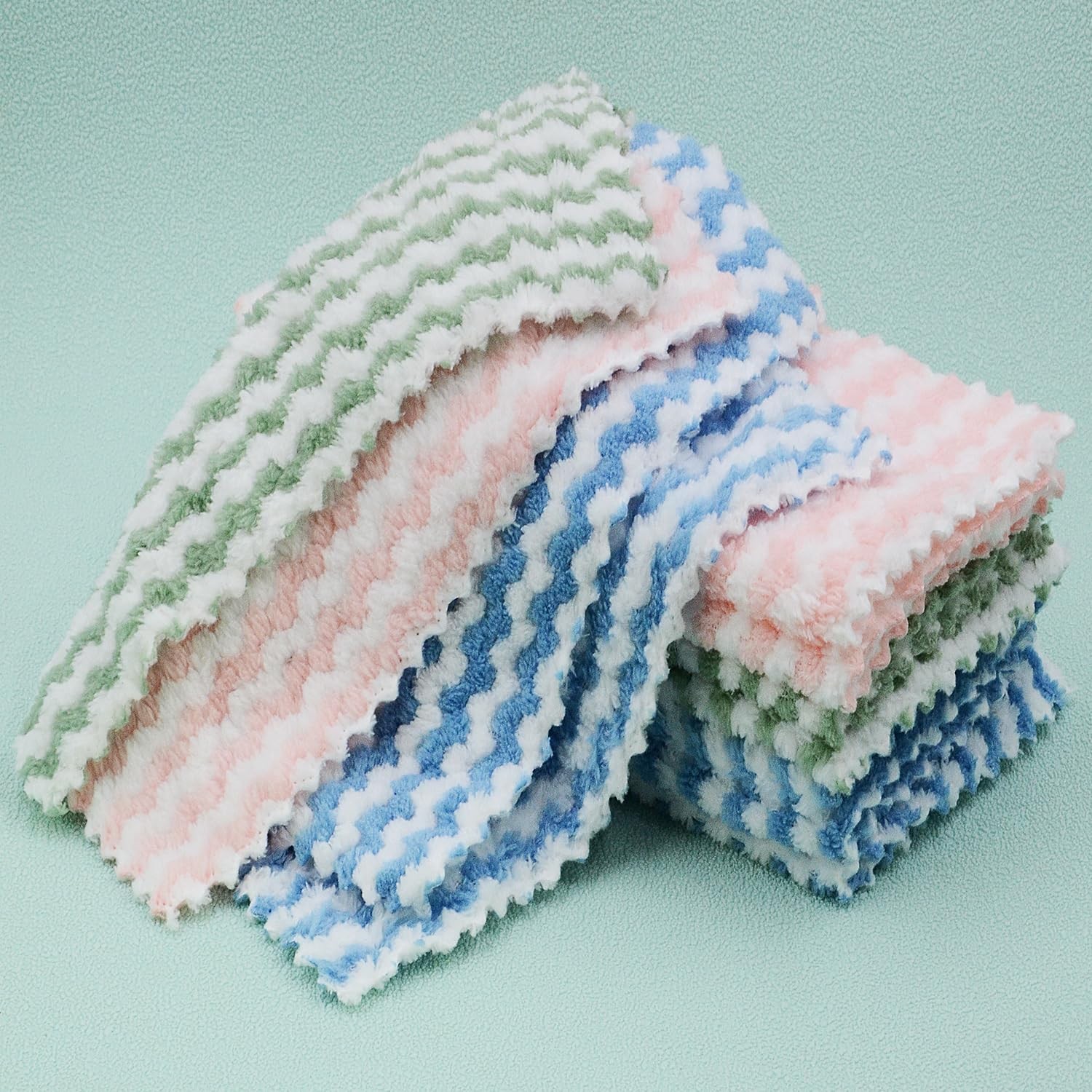 NEOWEMING 10PACK Kitchen Cleaning Cloths, 10 x 10 Inch – 10PCS, Mixcolor