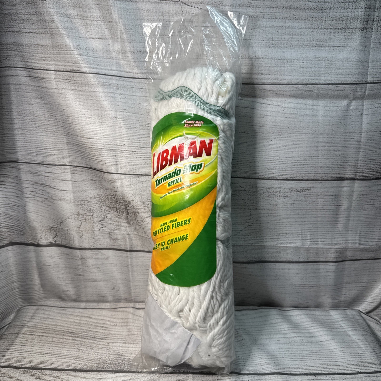 Tornado Mop Refill White Cotton Blend Brand New Open Seal