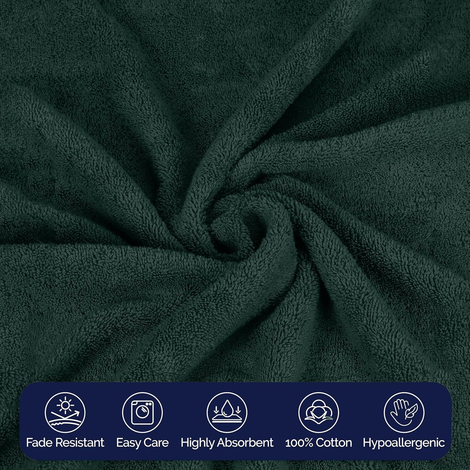 Premium Turkish Cotton 2 Pack Bath Towel Set – 27 x 54 inch, Luxurious Hotel Spa