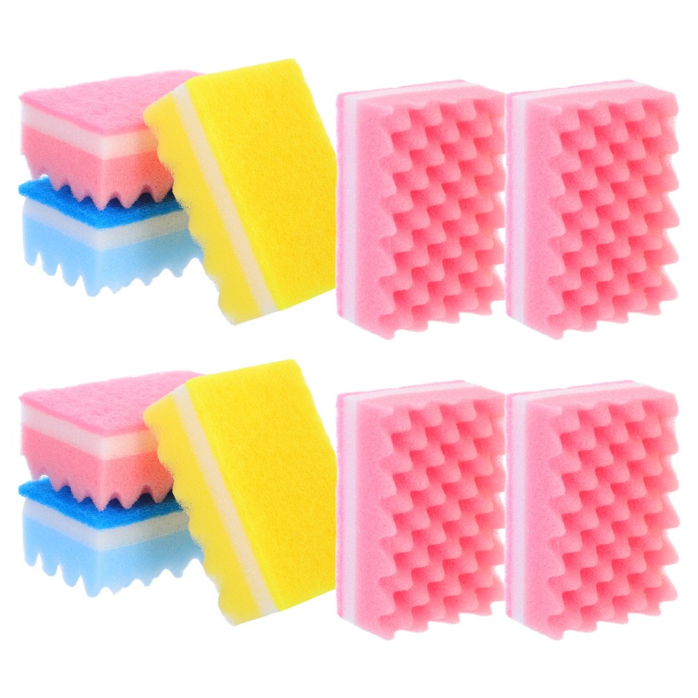 10 Pcs Sponge Product Dish Washing Sponges Scrubber Cleaning for Household