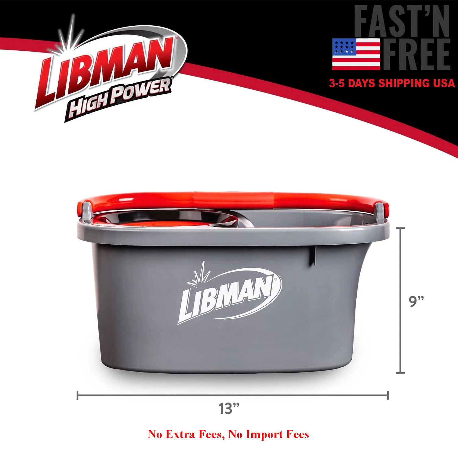 Libman Microfiber Spin Mop System High Power Professional Grade Floor Mop, NEW