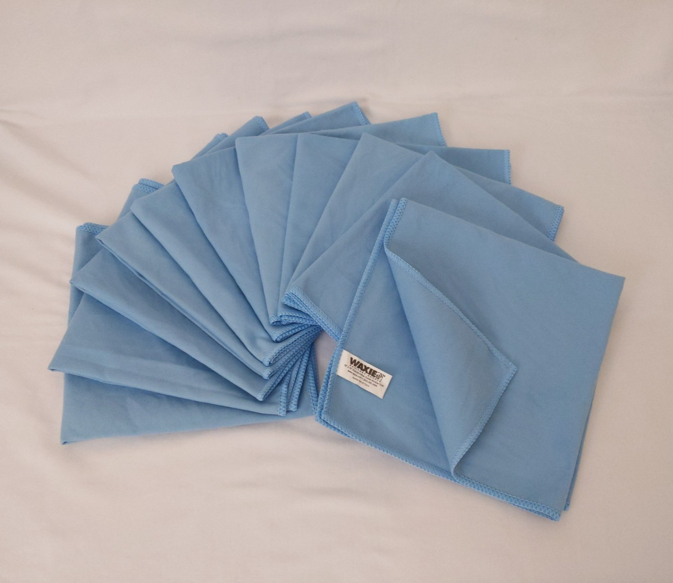 Waxie Blue Microfiber Suede Window Cloth 11 Pcs 16″ X 16″ 770410 Square