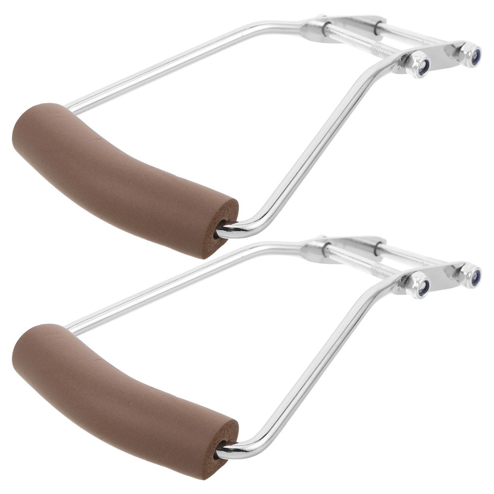 2 Pcs U-shaped Mop Handle Metal Grips Household Accessory Commercial Handles