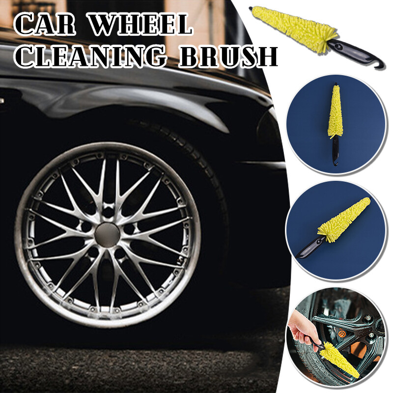 Car Wheel Cleaning Brush Rim Tire Detailing Automotive Motorcycles Sponge Care