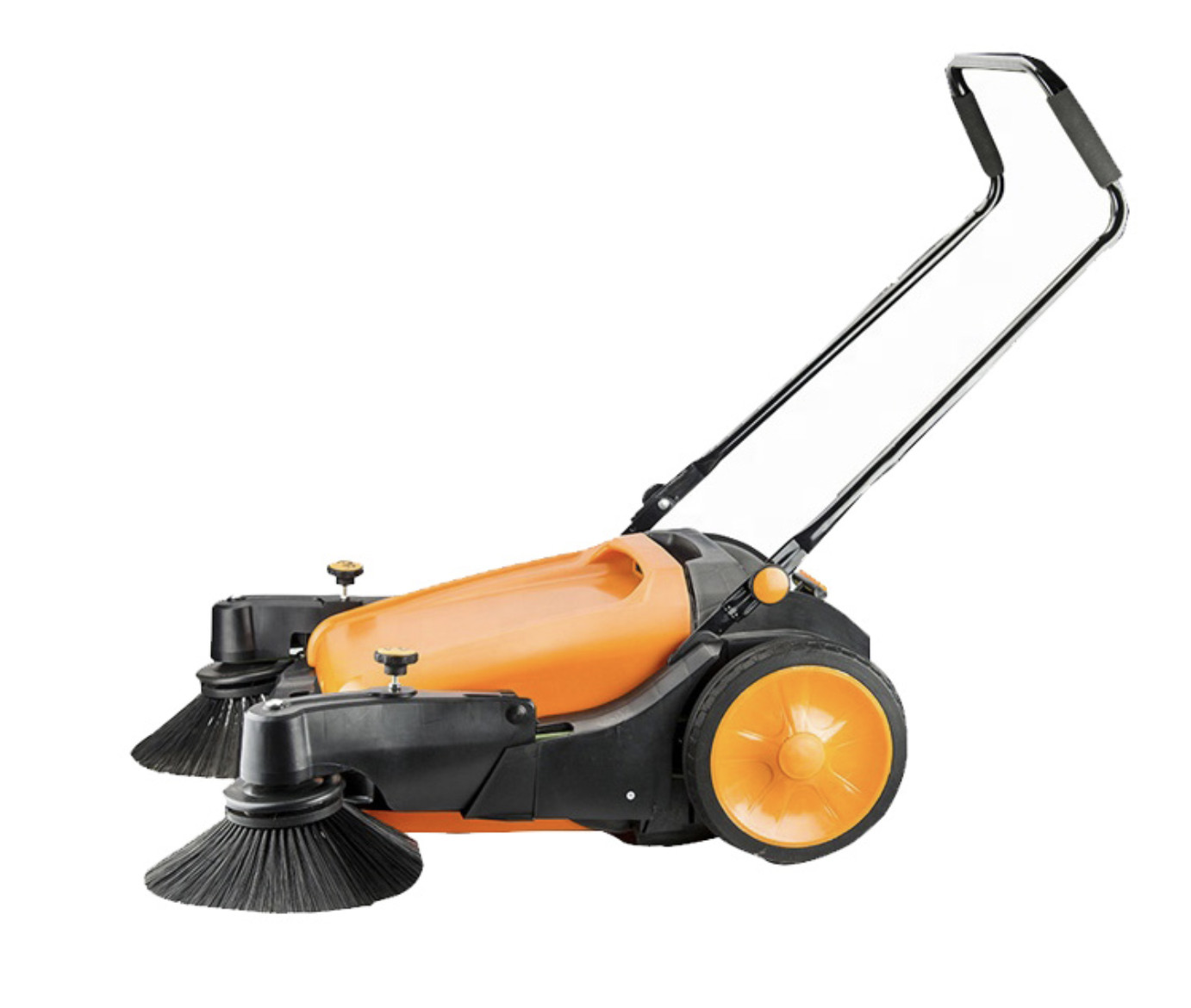 Industrial Floor Sweeper, Dual Side Brooms,39″ Walk-behind Floor Sweeper, C38