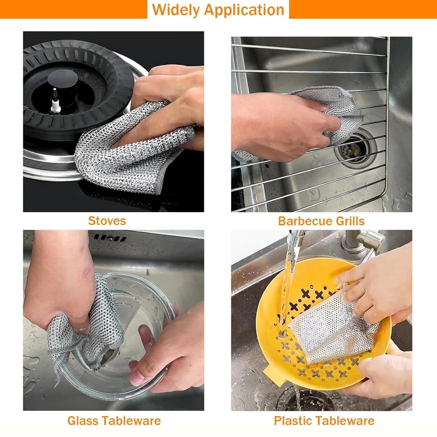 10/20 Pcs Double-Layer Anti-Scratch Cleaning Cloth Wet & Dry Multi-Purpose