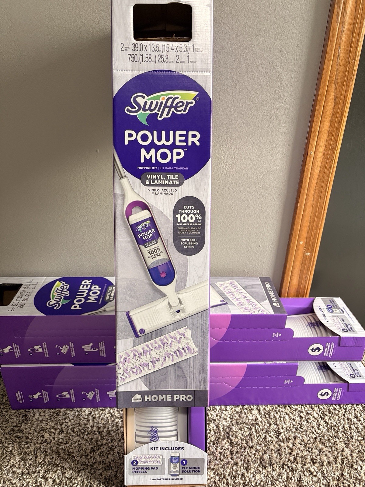 Swiffer Power Mop, Floor Cleaner, Tile, Vinyl, Laminate, Wood, Floor Cleaner,New