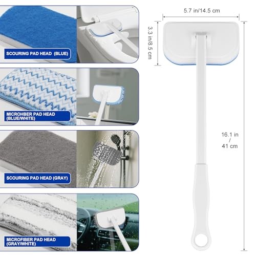 Scrub Brush for Shower,4-in-1 Cleaning Brushes with 4 Different Function