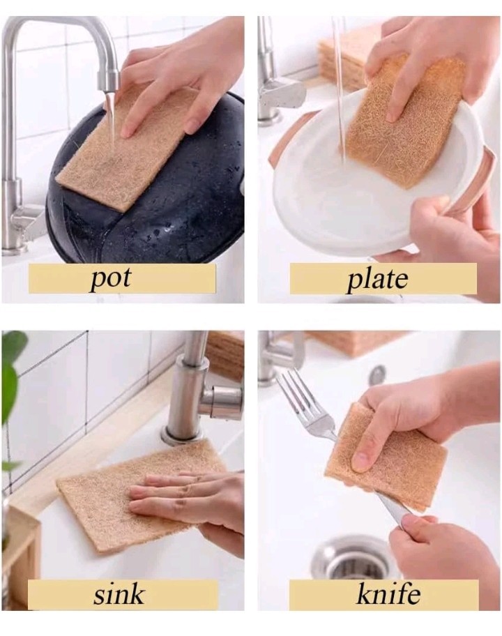 Natural Fiber Sisal Scouring Pads – 100% Biodegradable Dish Scrub Pads