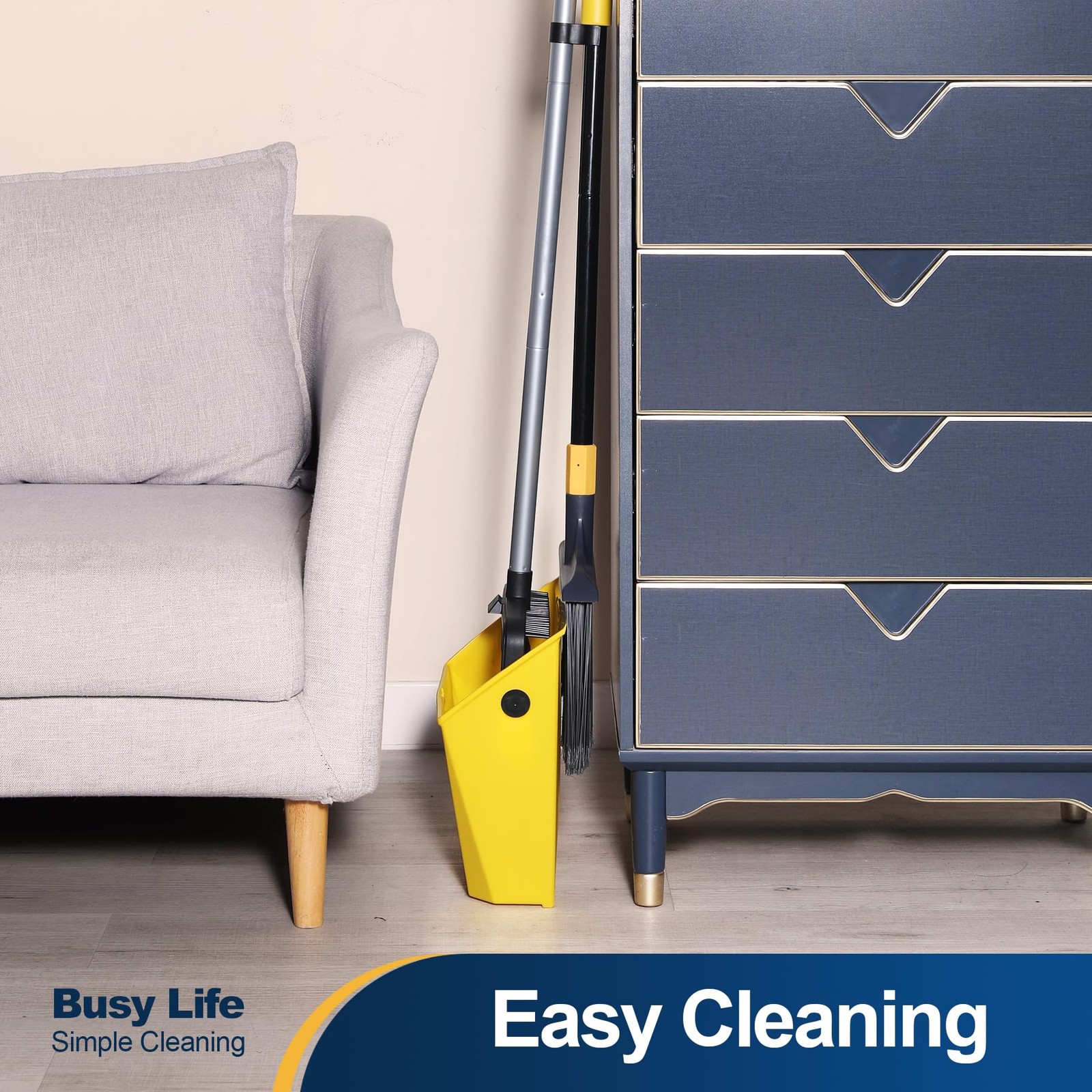 Commercial Broom And Dustpan Set With Comb Commercial Outdoor Indoor For Courtya