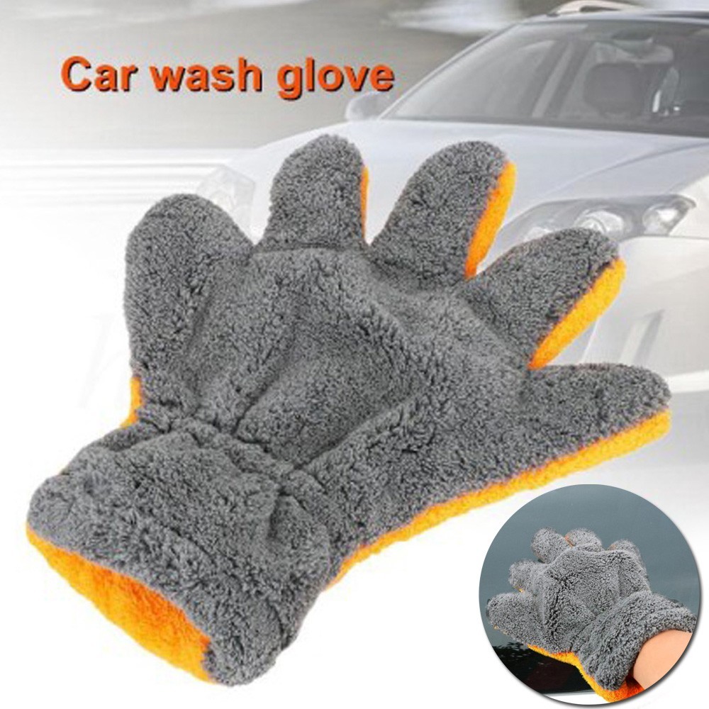 Car Wash Gloves Cleaning Gloves Microfiber Cloth Cleaning Equipment 29*25CM